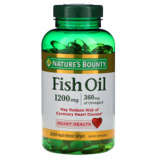 Dầu cá Nature's Bounty Fish Oil 1200mg 360mg Omega 3